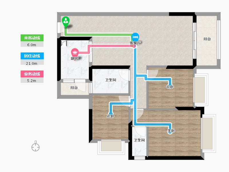 广东省-湛江市-华达北斗华庭-85.14-户型库-动静线