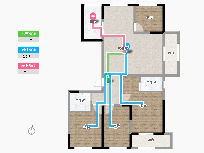 河北省-承德市-豪庭御景二期-114.27-户型库-动静线