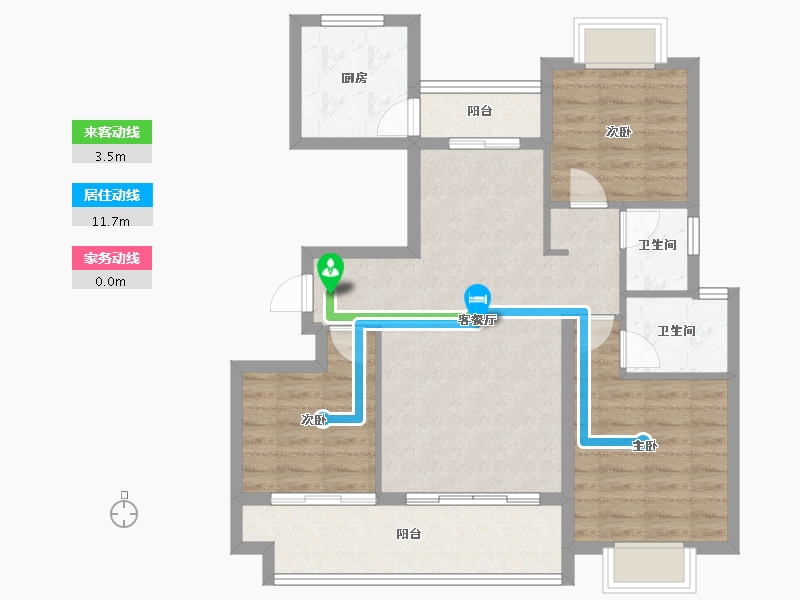 江西省-上饶市-晶科·广信公馆-84.09-户型库-动静线