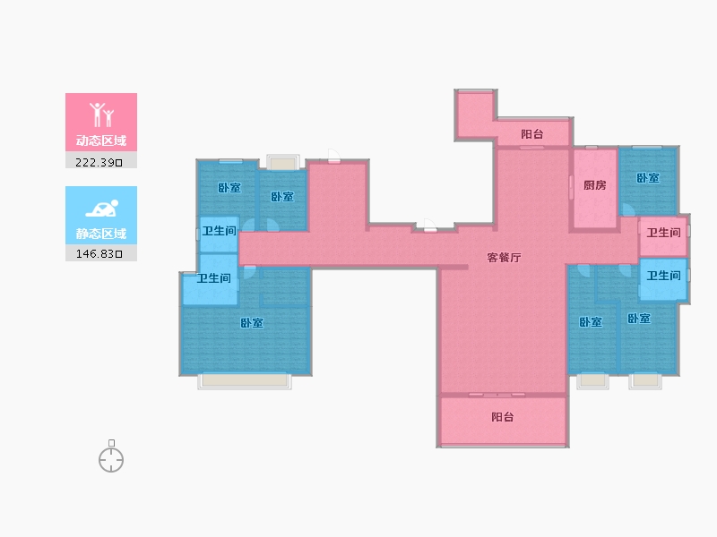 广东省-揭阳市-普宁·光明1号-339.20-户型库-动静分区