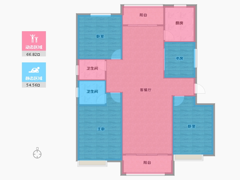 河南省-开封市-美居·红枫御景-112.28-户型库-动静分区