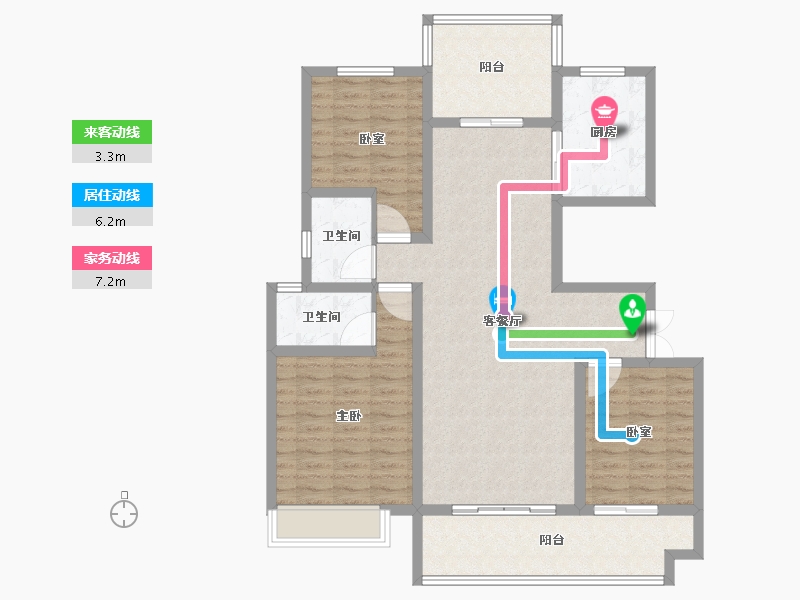 河南省-商丘市-夏邑建业城-109.60-户型库-动静线