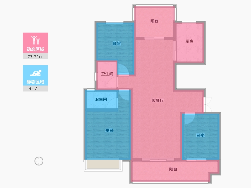 河南省-商丘市-夏邑建业城-109.60-户型库-动静分区