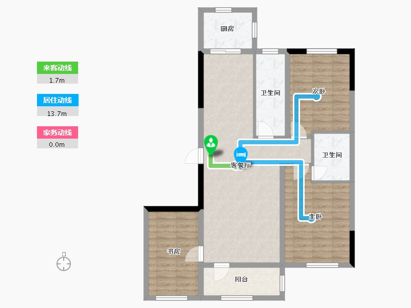 辽宁省-营口市-富甲·甲天下-92.00-户型库-动静线