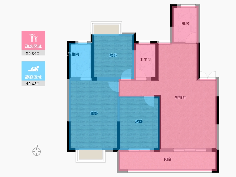 江西省-上饶市-三水·金麟府-97.14-户型库-动静分区