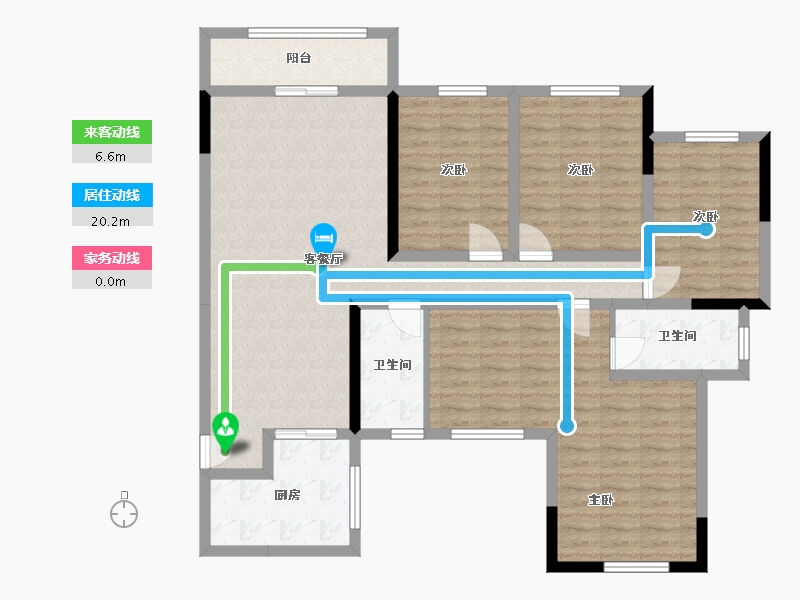 广西壮族自治区-桂林市-众阳华城-110.00-户型库-动静线