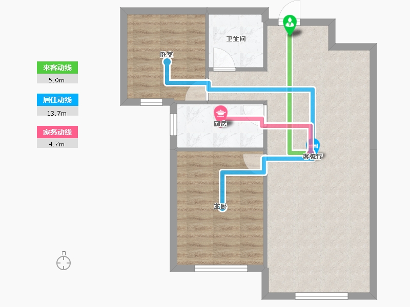 河北省-保定市-城建·紫煜臻城臻园-67.64-户型库-动静线