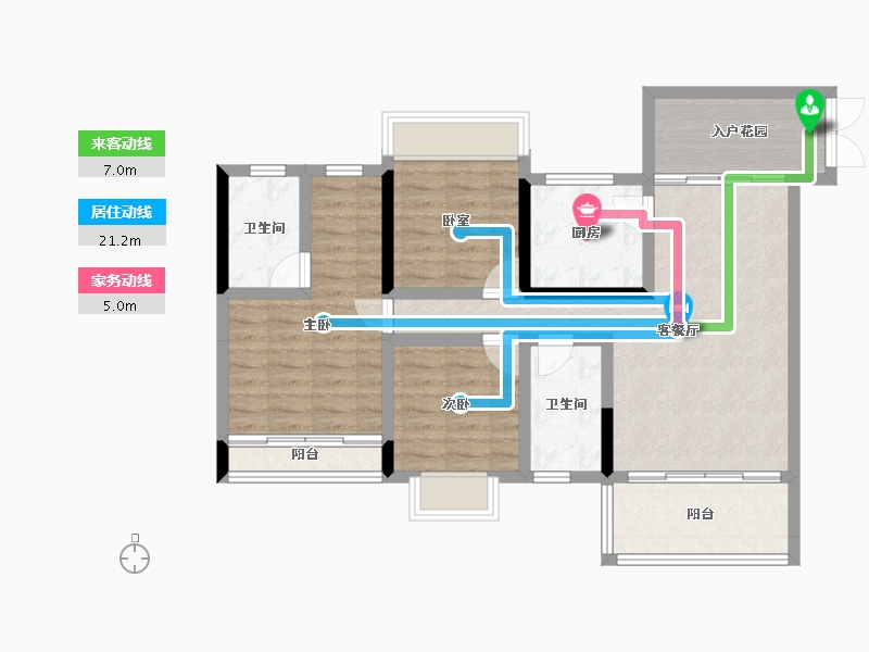 贵州省-贵阳市-中昂南明山境-86.63-户型库-动静线