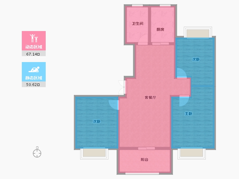 山东省-临沂市-房源南湖尚城-106.26-户型库-动静分区