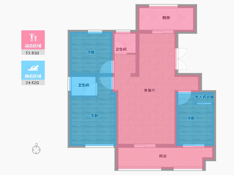 山东省-临沂市-房源南湖尚城-77.92-户型库-动静分区