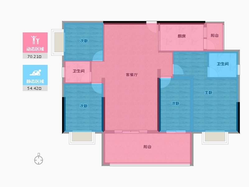 广东省-清远市-悦澋台-112.80-户型库-动静分区