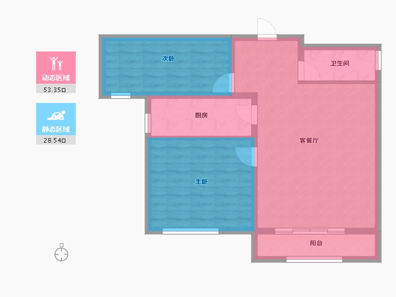 宁夏回族自治区-银川市-和佳居东区-73.66-户型库-动静分区