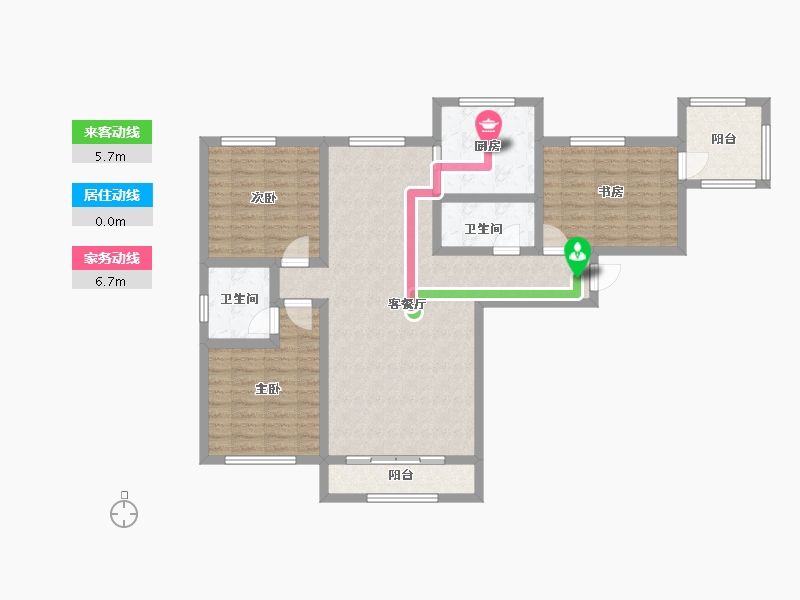 宁夏回族自治区-银川市-和佳居东区-99.91-户型库-动静线