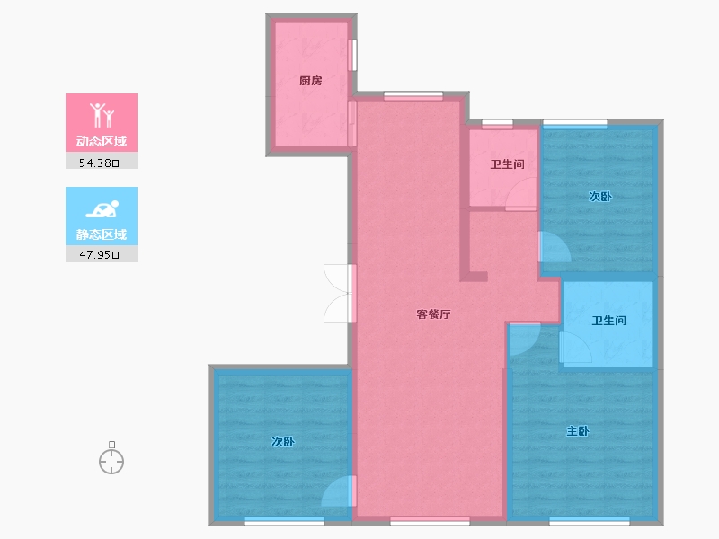 天津-天津市-中海津门大院-92.00-户型库-动静分区