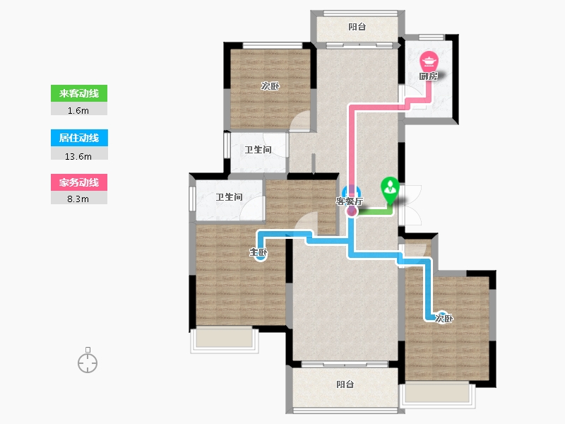 河南省-商丘市-华地美·华兴府-119.21-户型库-动静线