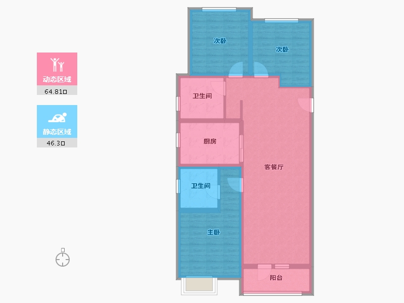 河北省-廊坊市-北辰香麓-99.20-户型库-动静分区