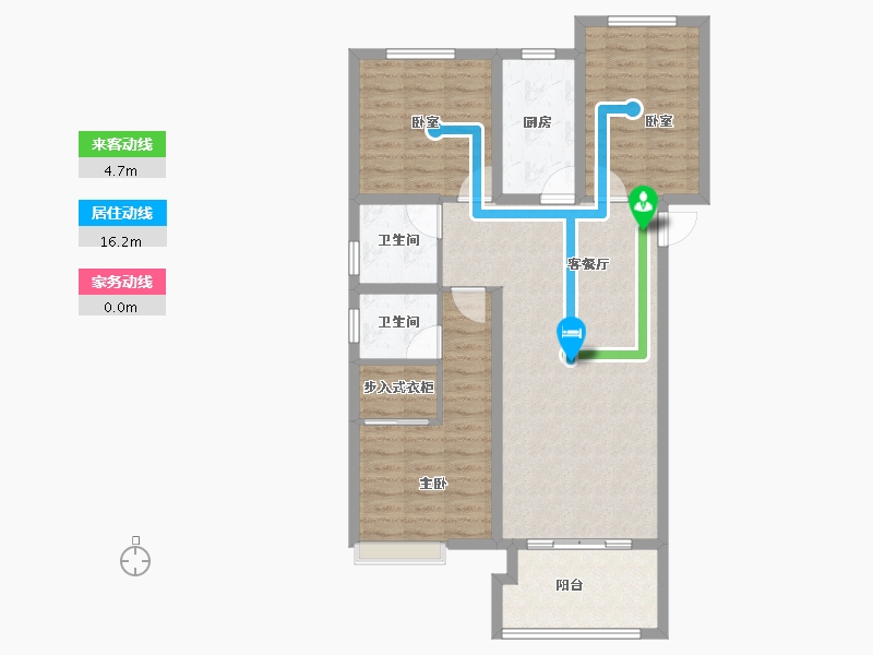 河南省-开封市-美居·红枫御景-90.40-户型库-动静线