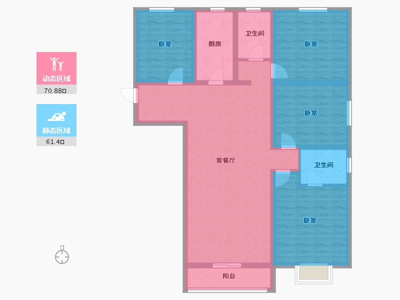 甘肃省-庆阳市-荣洋公馆&荣洋尚品-118.18-户型库-动静分区