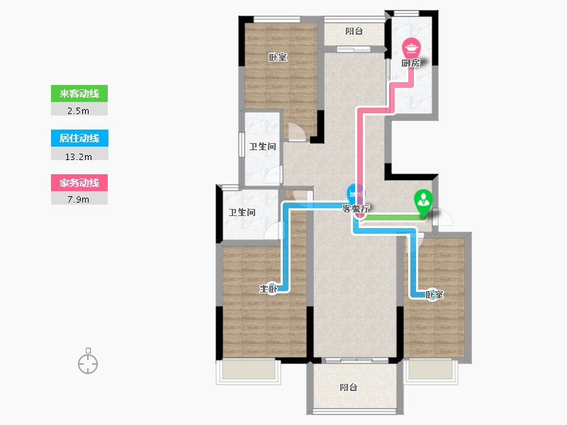 河南省-开封市-杞县建业·花园里-108.00-户型库-动静线