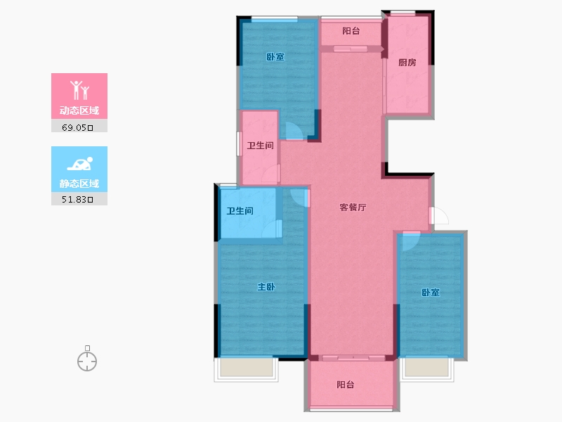 河南省-开封市-杞县建业·花园里-108.00-户型库-动静分区