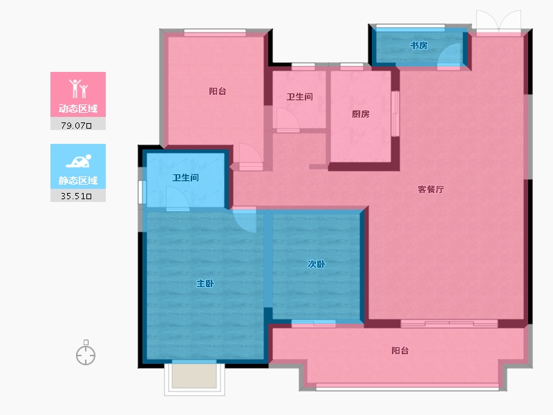 山西省-运城市-运城吾悦广场-102.00-户型库-动静分区