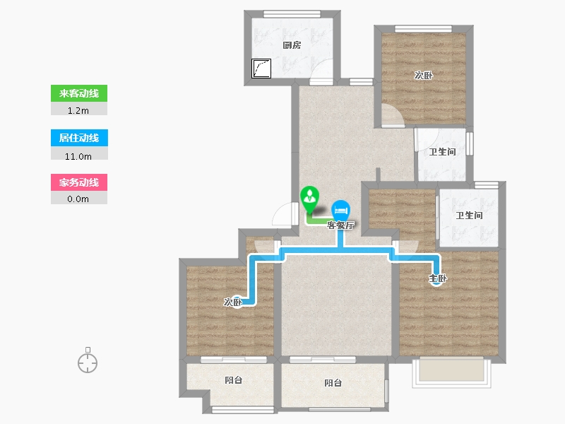 安徽省-池州市-安东盛誉华庭-88.47-户型库-动静线