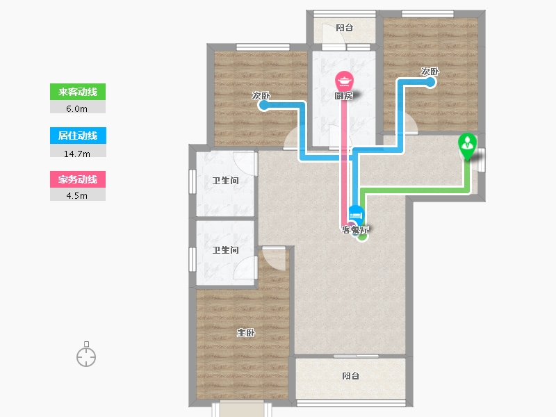 河北省-廊坊市-丽嘉·新航城-91.70-户型库-动静线