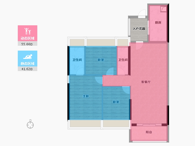 广东省-湛江市-华达北斗华庭-92.15-户型库-动静分区