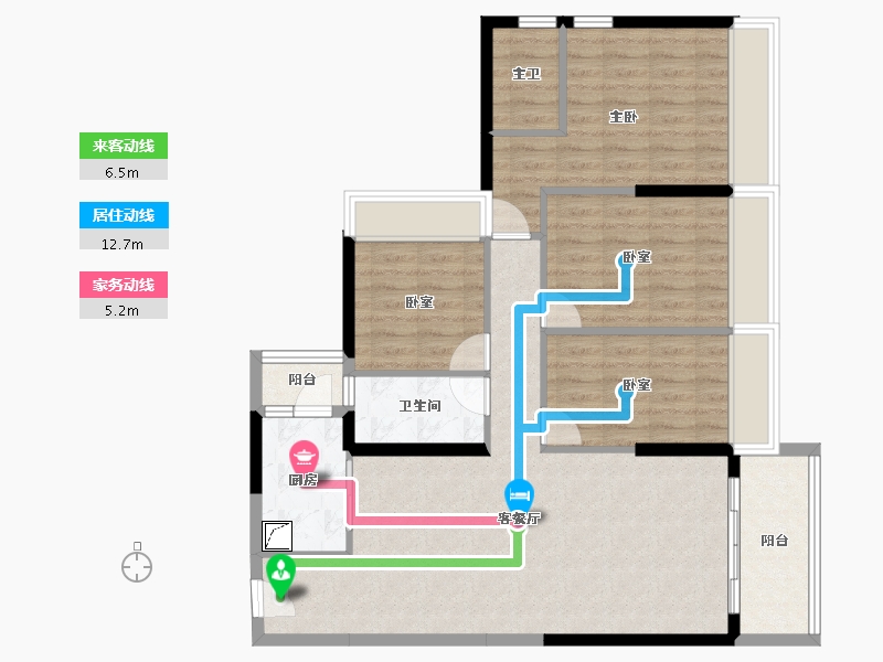 广东省-湛江市-华达北斗华庭-99.26-户型库-动静线