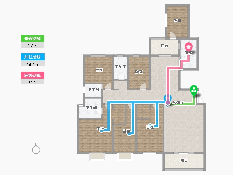 广东省-揭阳市-普宁·光明1号-184.00-户型库-动静线