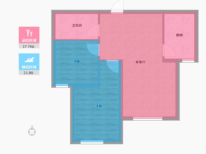 河北省-保定市-城建·紫煜臻城臻园-53.21-户型库-动静分区