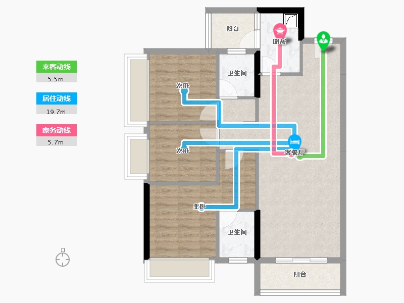 广东省-揭阳市-阳光城丽景湾-79.53-户型库-动静线