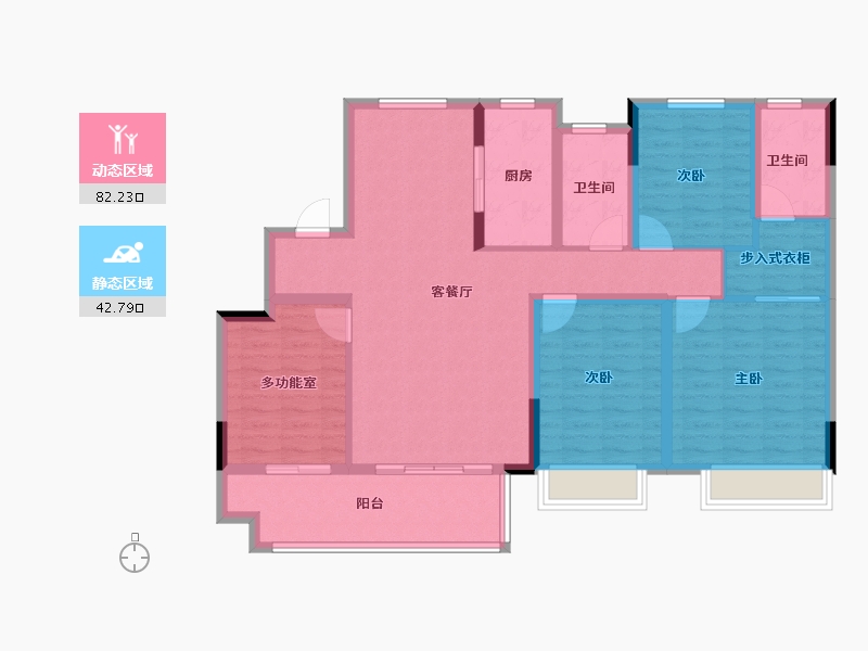 安徽省-池州市-中梁印江南-112.00-户型库-动静分区