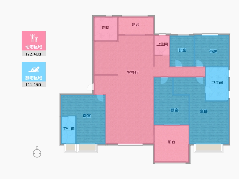 山西省-晋中市-晋中碧桂园-217.98-户型库-动静分区