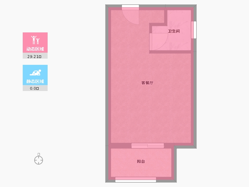 宁夏回族自治区-银川市-中冶幸福宸公寓-25.91-户型库-动静分区