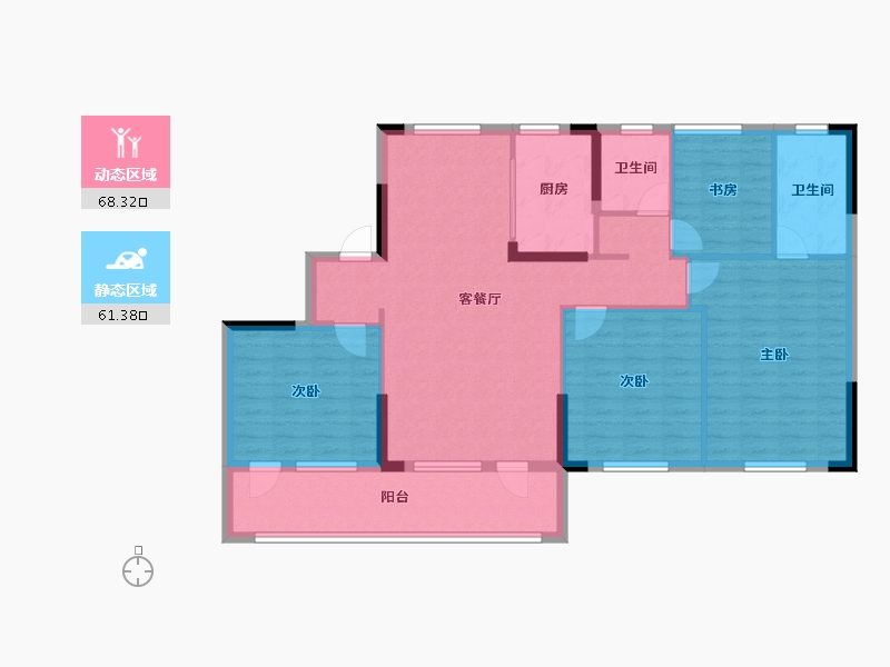 江西省-南昌市-众森红谷一品-117.41-户型库-动静分区