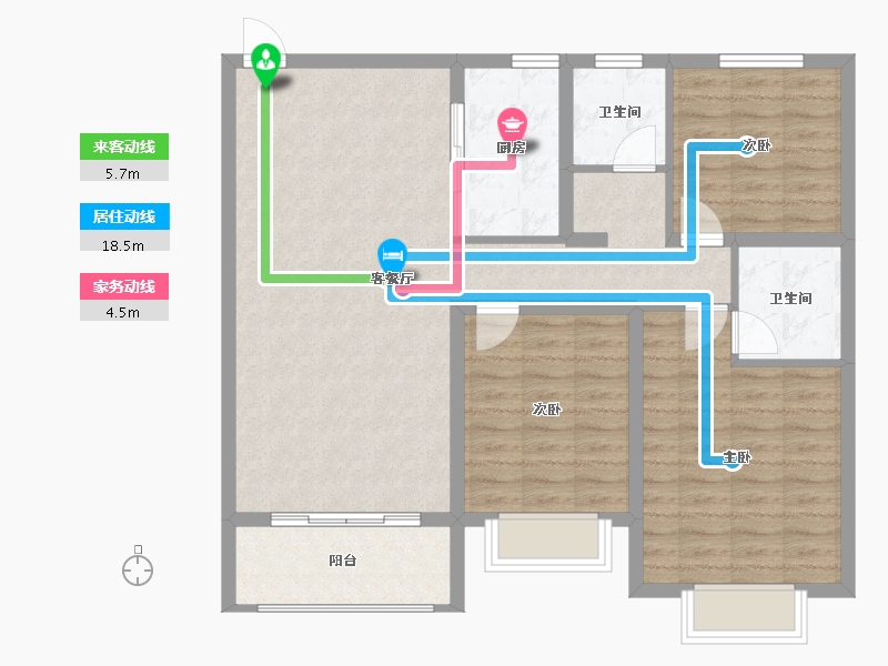 河南省-商丘市-君鹏·江山一品-96.87-户型库-动静线