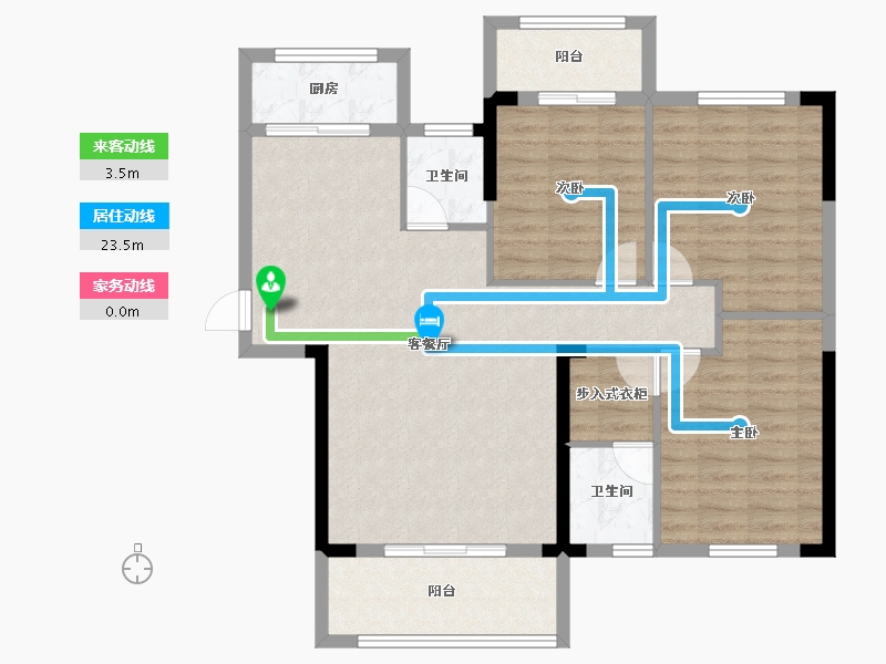 湖北省-宜昌市-康居阳光城-96.20-户型库-动静线