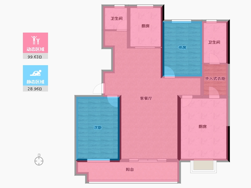 山东省-日照市-裕升华庭-114.77-户型库-动静分区