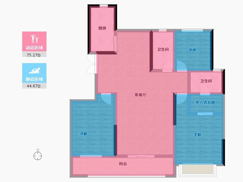 山东省-莱芜市-兴宇凤栖台-106.32-户型库-动静分区