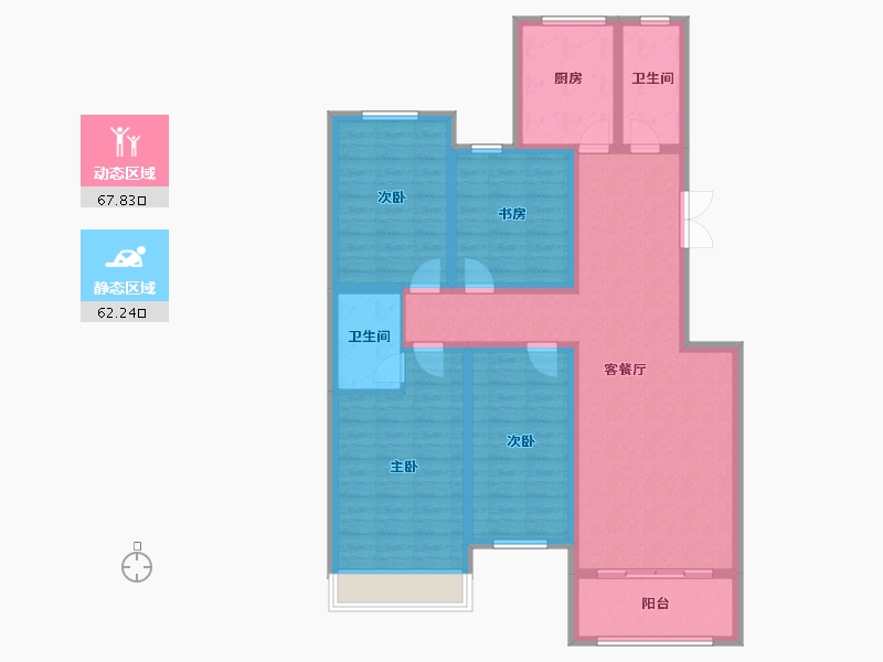 山东省-滨州市-融汇新里程-116.01-户型库-动静分区