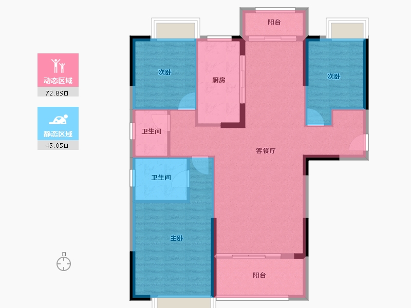 江西省-吉安市-华宇·燕京府-107.29-户型库-动静分区