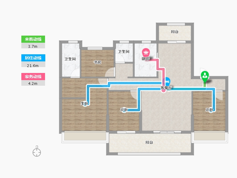 安徽省-宿州市-兴邦·江山樾-115.40-户型库-动静线