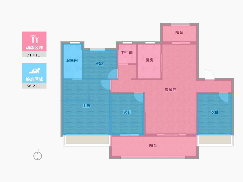 安徽省-宿州市-兴邦·江山樾-115.40-户型库-动静分区