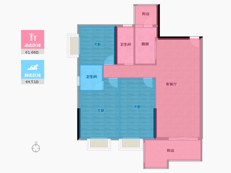 广东省-清远市-悦澋台-96.80-户型库-动静分区