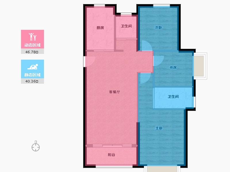 山西省-晋中市-大学城·国际学园-78.99-户型库-动静分区