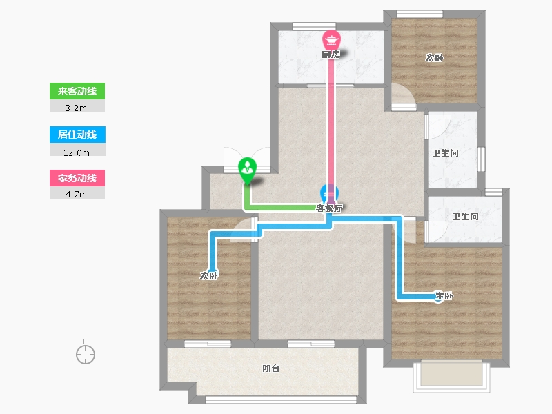 山东省-临沂市-未来城-97.00-户型库-动静线