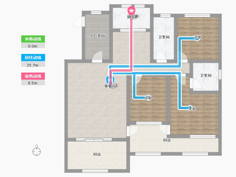 河南省-开封市-亿乘·帝湖世家-110.77-户型库-动静线