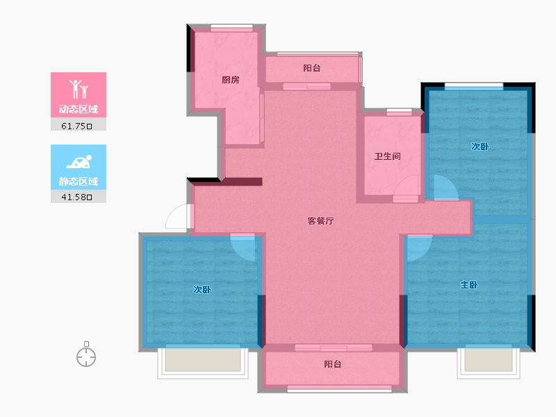 河南省-开封市-杞县建业·花园里-91.99-户型库-动静分区