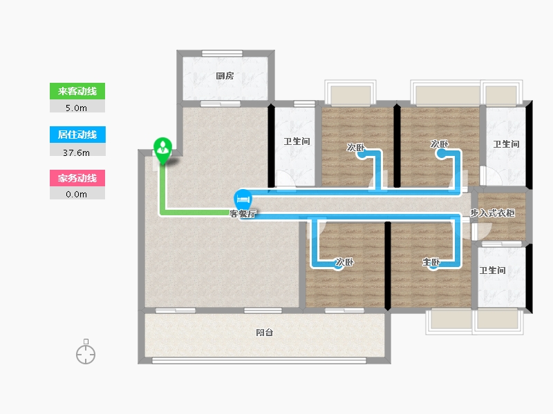 福建省-三明市-中洲郡-135.52-户型库-动静线